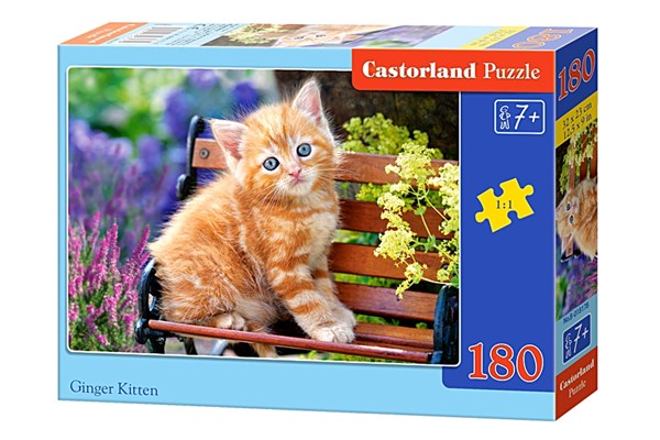 Castorland (B-018178) - "Ginger Kitten" - 180 brikker puslespil