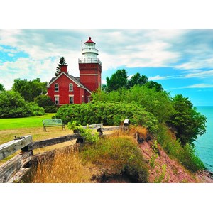 Eurographics (6000-0551) - "Big Bay Lighthouse, MI" - 1000 brikker puslespil