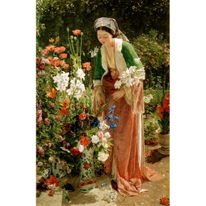Puzzle Michele Wilson (A204-80) - John Frederick Lewis: "In the Bey's Garden" - 80 brikker puslespil