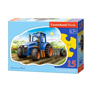 Castorland (B-015184) - "Tractor" - 15 brikker puslespil