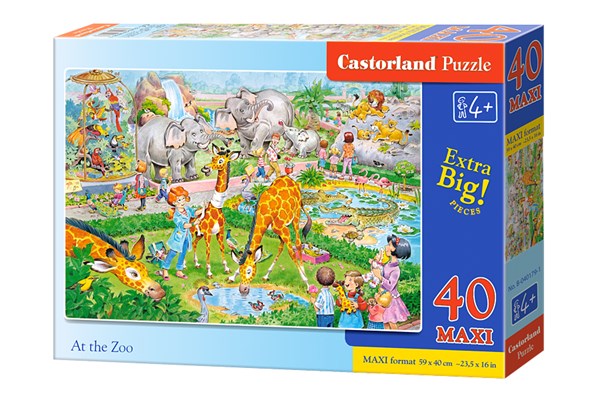 Castorland (B-040179) - "Zoo" - 40 brikker puslespil