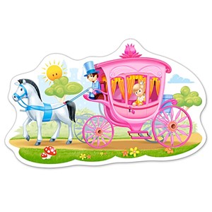 Castorland (B-015122) - "Princess in a Carriage" - 15 brikker puslespil