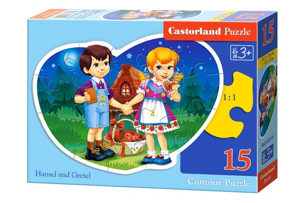 Castorland (B-015177) - "Hansel and Gretel" - 15 brikker puslespil