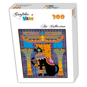 Grafika Kids (00966) - "Egyptian Cat" - 300 brikker puslespil