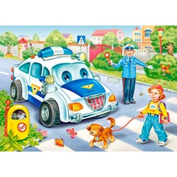 Castorland (B-04324) - "Funny vehicles" - 8 12 15 20 brikker puslespil