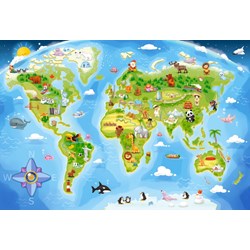 Castorland (B-040117) - "World Map" - 40 brikker puslespil