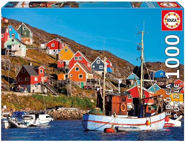 Educa (17745) - "Nordiske Huse" - 1000 brikker puslespil