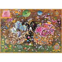 Heye (29699) - Guillermo Mordillo: "The Kiss" - 2000 brikker puslespil