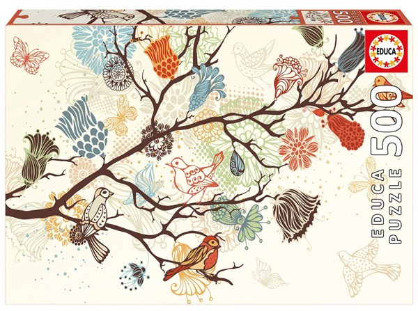 Educa (17646) - "Floral composition" - 500 brikker puslespil