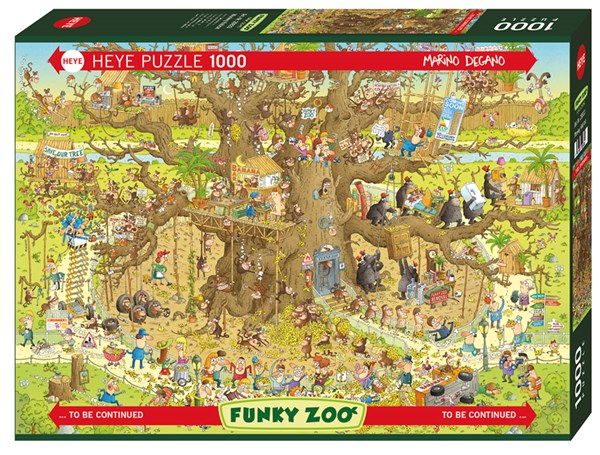 Heye (29833) - Marino Degano: "Monkey Habitat" - 1000 brikker puslespil