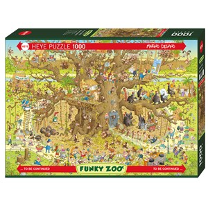 Heye (29833) - Marino Degano: "Monkey Habitat" - 1000 brikker puslespil