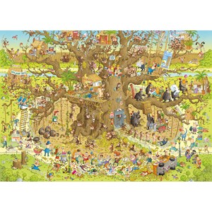 Heye (29833) - Marino Degano: "Monkey Habitat" - 1000 brikker puslespil