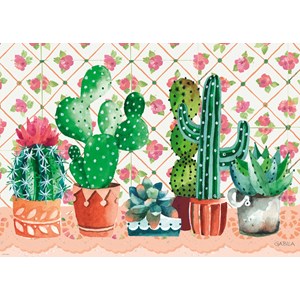 Heye (29831) - Gabila Rissone: "Cactus Family" - 1000 brikker puslespil