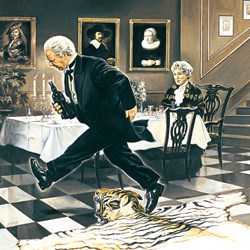 Schmidt Spiele (57293) - Renato Casaro: "Dinner for One" - 1000 brikker puslespil