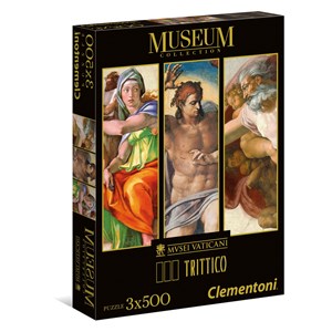 Clementoni (39801) - Sandro Botticelli: "Sistine Chapel" - 500 brikker puslespil