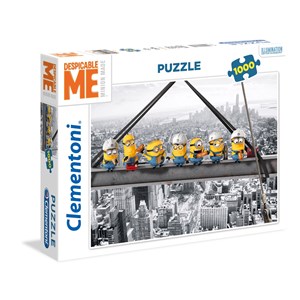 Clementoni (39370) - "Minions Skyskraber" - 1000 brikker puslespil