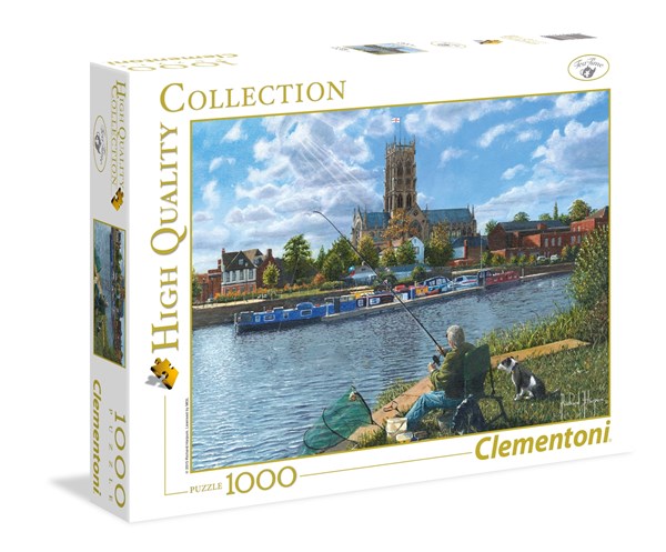 Clementoni (39315) - Richard Harpum: "Fishing With Oscar" - 1000 brikker puslespil