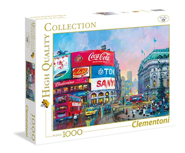 Clementoni (39316) - "London, Piccadilly Circus" - 1000 brikker puslespil