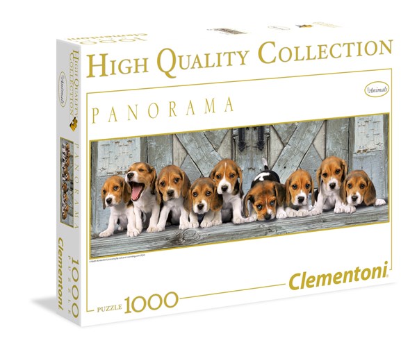 Clementoni (39076) - "Beagles" - 1000 brikker puslespil