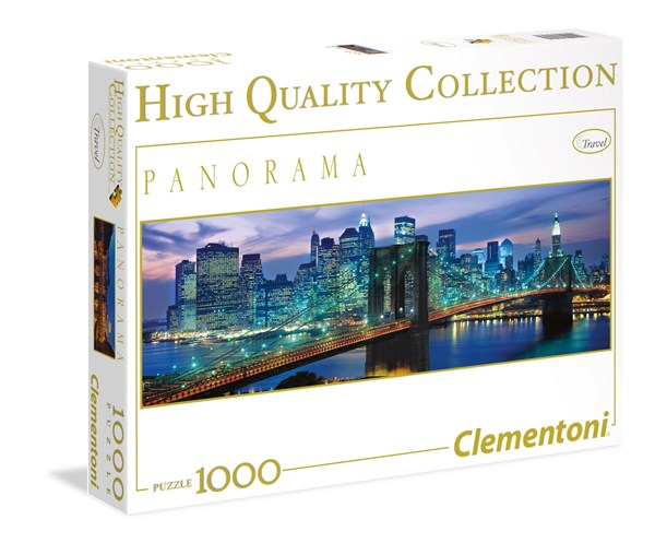 Clementoni (39209) - "New York, Brooklyn Bridge" - 1000 brikker puslespil