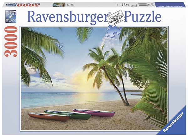 Ravensburger (17071) - "Paradis med palmer" - 3000 brikker puslespil