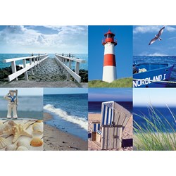 Ravensburger (19071) - "Ved Stranden" - 1000 brikker puslespil