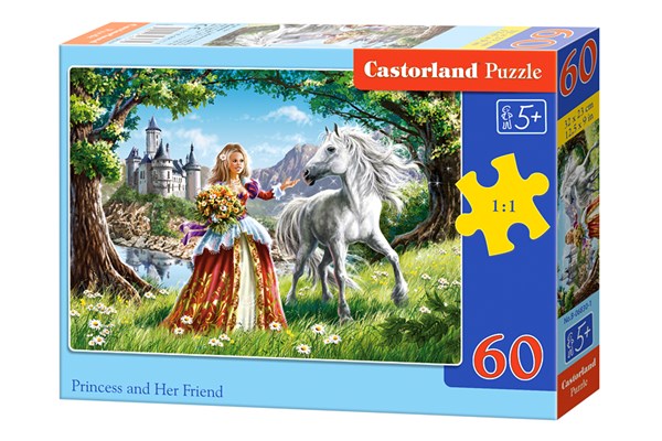 Castorland (B-06830) - "Princess and Her Friend" - 60 brikker puslespil