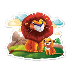 Castorland (B-04454) - "Animals of Africa" - 4 5 6 7 brikker puslespil