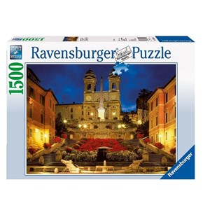 Ravensburger (16370) - "Piazza di Spagna, Rome, Italy" - 1500 brikker puslespil