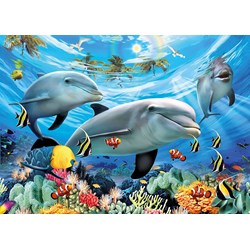Ravensburger (13052) - "Dolphins' Ball" - 300 brikker puslespil
