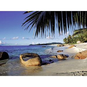 Ravensburger (19018) - "Behind the Palm Trees" - 1000 brikker puslespil