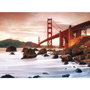 Clementoni (30105) - "San Francisco, At the Foot of the Golden Gate" - 500 brikker puslespil