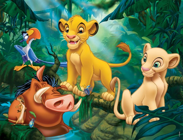 Nathan (86313) - "The Lion King, Simba and Friends" - 30 brikker puslespil