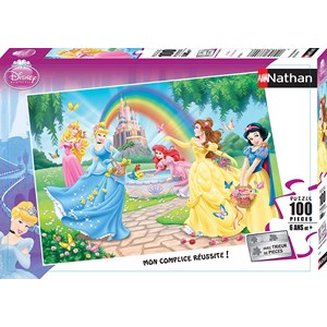 Nathan (86708) - "Prinsessenes have" - 100 brikker puslespil