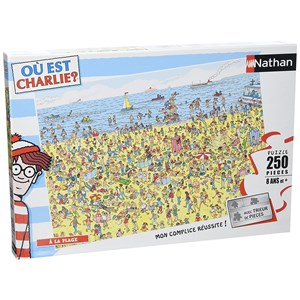 Nathan (86947) - "Where's Wally? Wally at the Beach" - 250 brikker puslespil