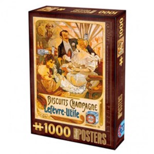D-Toys (67555-VP05) - "Lefevre-Utile Champagne Biscuits" - 1000 brikker puslespil