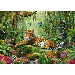 Schmidt Spiele (58188) - Adrian Chesterman: "Jungle Tigers" - 1500 brikker puslespil