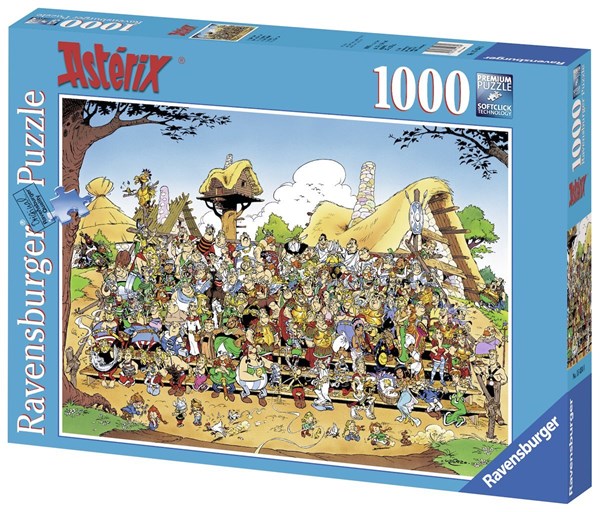 Ravensburger (15434) - "Asterix and Obelix, Family Picture" - 1000 brikker puslespil