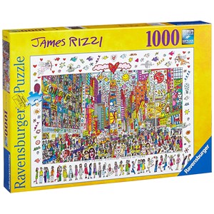 Ravensburger (19069) - James Rizzi: "Times Square, Everyone Should Go There" - 1000 brikker puslespil