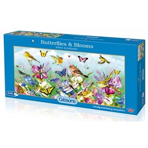 Gibsons (G4019) - "Butterflies and Blooms" - 636 brikker puslespil
