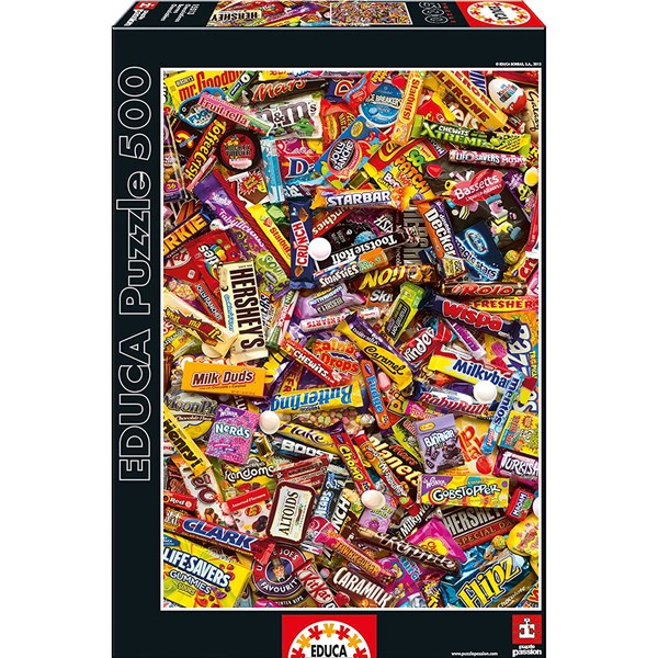 Educa (15513) - "Chocolate Bars" - 500 brikker puslespil