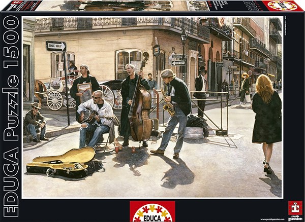Educa (15533) - "New-Orleans Streets" - 1500 brikker puslespil
