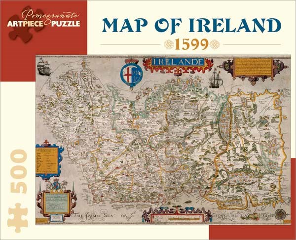 Pomegranate (AA828) - "Map of Ireland" - 500 brikker puslespil
