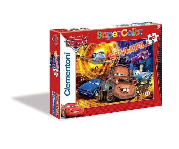 Clementoni (26886) - "Cars, Secret Agents" - 60 brikker puslespil