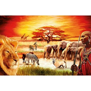 Ravensburger (17056) - "Savannah Masai" - 3000 brikker puslespil