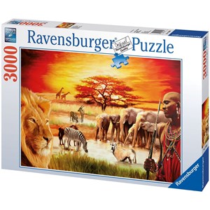 Ravensburger (17056) - "Savannah Masai" - 3000 brikker puslespil