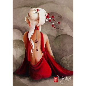 Nathan (87739) - Misstigri: "Branche fleurie" - 1500 brikker puslespil