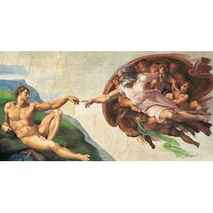 Clementoni (38004) - Michelangelo: "Adams skabelse" - 13200 brikker puslespil