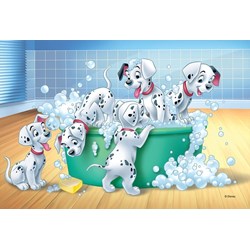 Trefl (17154) - "The 101 Dalmatians, In the Bath" - 60 brikker puslespil