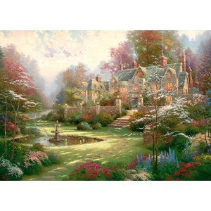 Schmidt Spiele (57453) - Thomas Kinkade: "Landsitz" - 2000 brikker puslespil